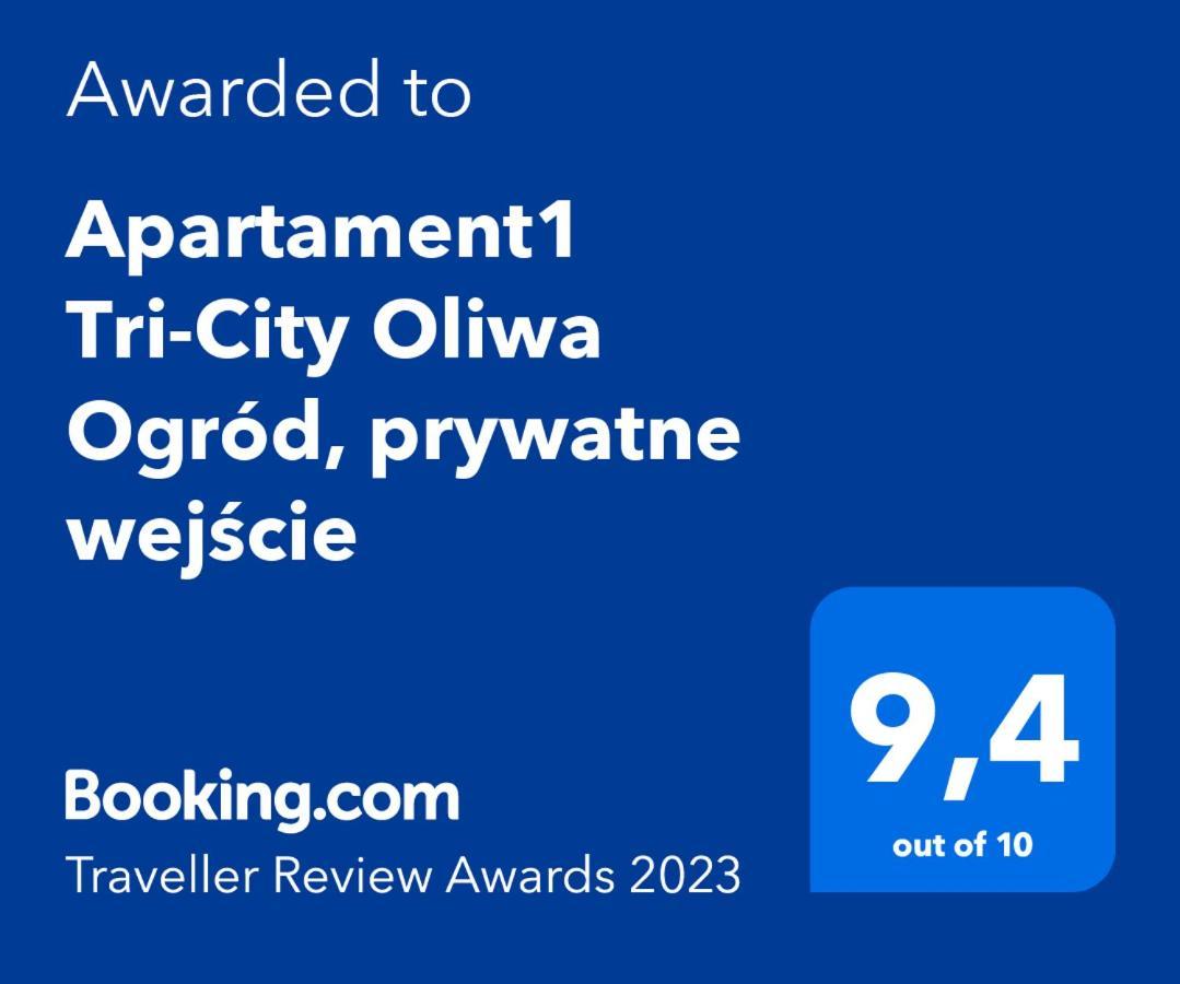 Apartament1 Tri-City Oliwa Ogrod, Prywatne Wejscie Gdaňsk Exteriér fotografie